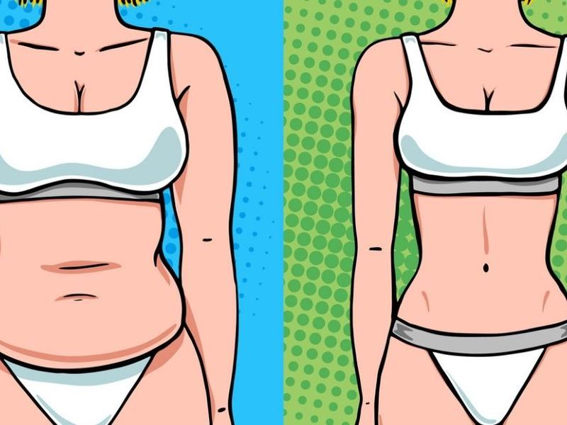 Ilustración de la pérdida de peso.