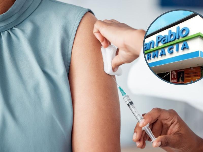 Mujer es vacunada contra covid con vacuna de Pfizer 