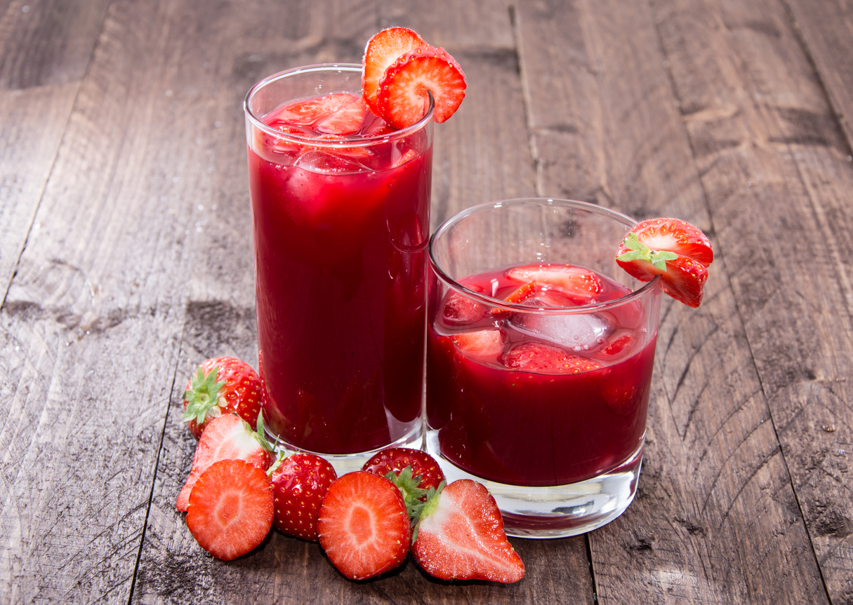 Acompaña tu desayuno con un delicioso zumo de fresas