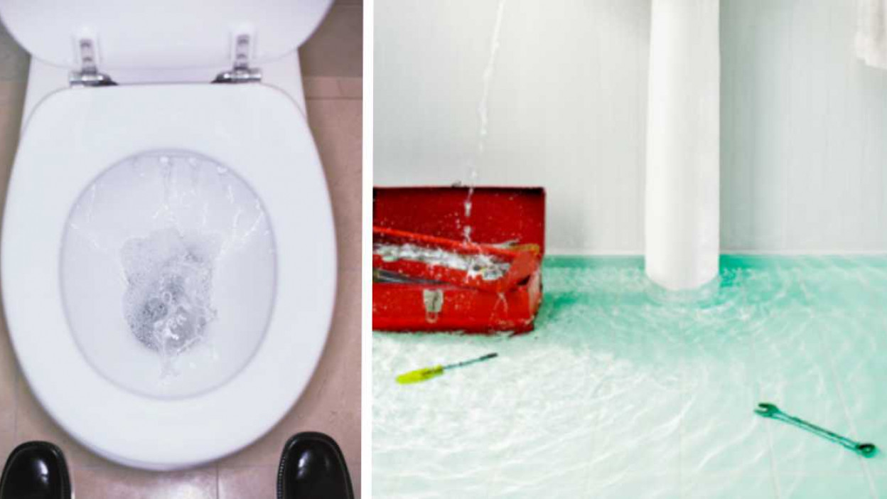 Qué hacer si sale agua del inodoro por una fuga o fisura