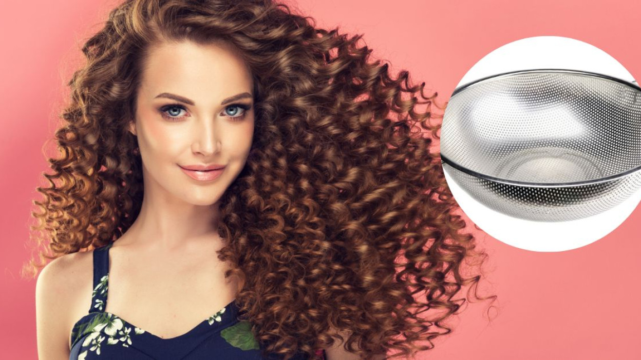 How to achieve defined and beautiful curls using a strainer (viral trick)