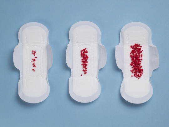 Menstruación de brillo en toallas sanitarias