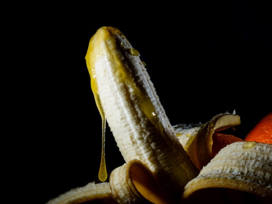Plátano erótico con miel