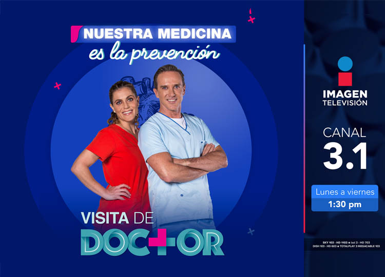 Visita de Doctor se transmite de lunes a viernes de 13:30 a 14:00 horas por Imagen Televisión.